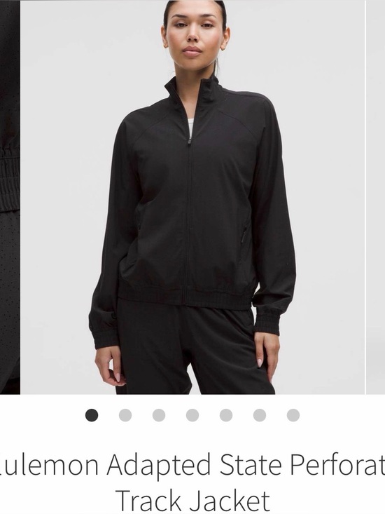 lululemon athletica Jackets & Blazers - Lululemon Jacket Womens 4 Adapted State Perforated Track Activewear Athleisure